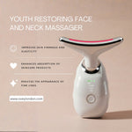 Ovey London Advanced Face & Neck Lifting Massager | Multi-functional Heat, LED & Vibration Device For Anti-aging & Firming