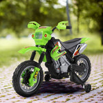 6v Kids Electric Motorbike Motorcycle Ride On For 3-6 Years | Green