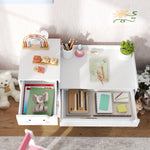 Aiyaplay Kids Desk And Chair Set, Toddler Table And Chair Set, Rabbit Themed
