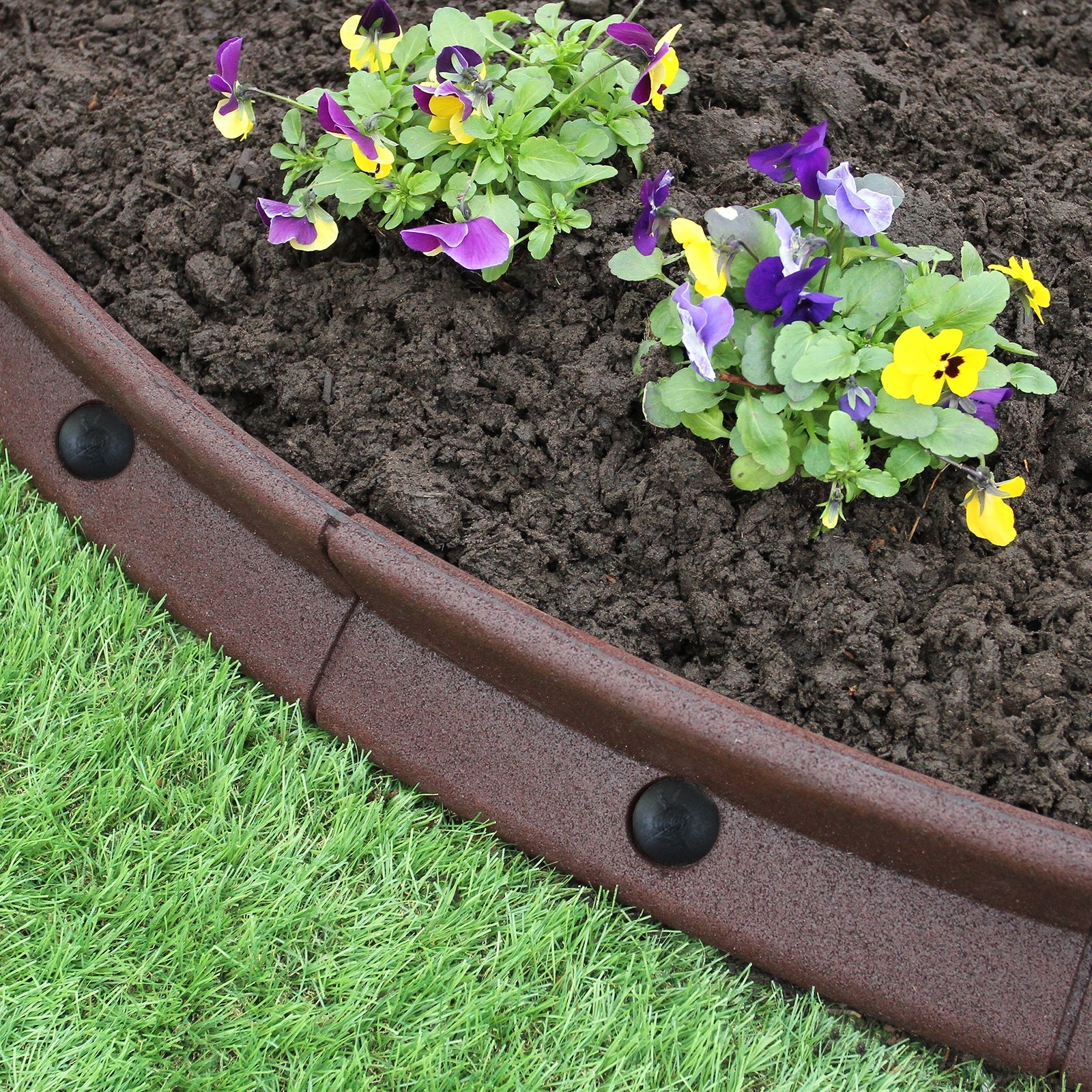Flexible Lawn Edging 1.2m X 8 | Brown