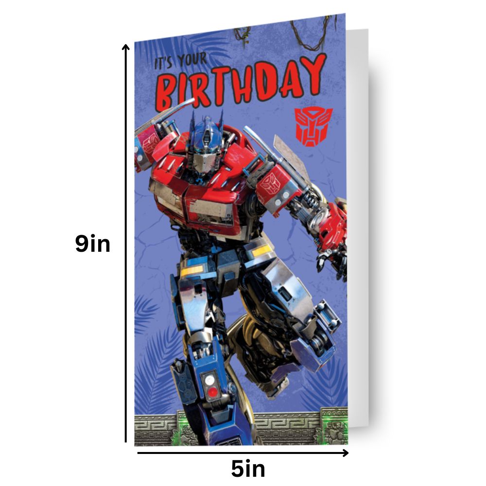 Transformers Fold Out Birthday Card Official Product
