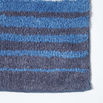 Stripe Cotton Bath Mat | 50 x 80cm | Blue & White