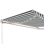 2.5x2m Garden Patio Manual Awning | Green & White