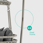 Kira Rattan Canopy Swing Chair