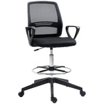 Draughtsman Tall Office Chair Swivel | Black