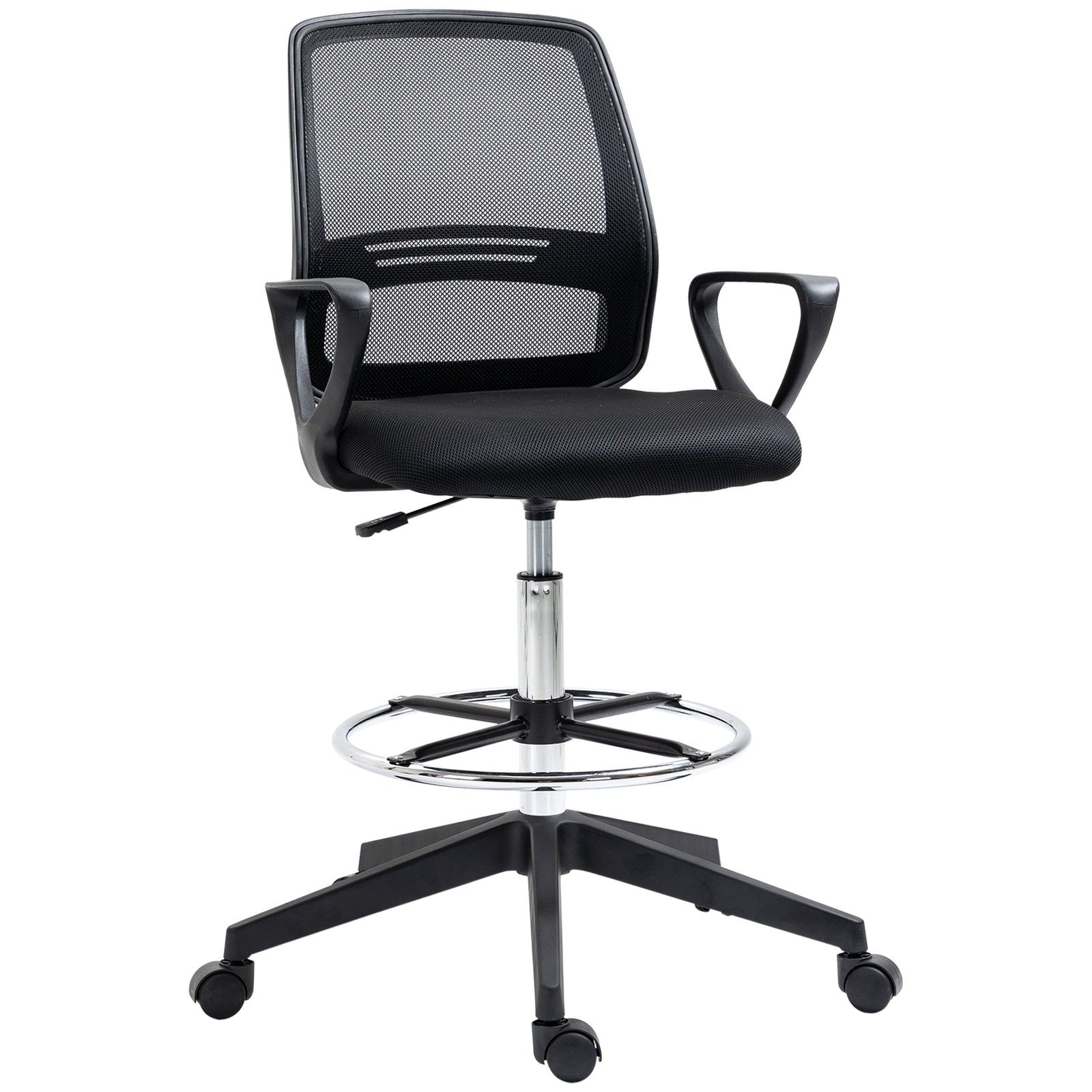 Draughtsman Tall Office Chair Swivel | Black