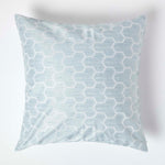 Geometric Jacquard Cushion Cover | 60cm x 60cm | Blue