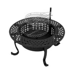 Heavy Duty Outdoor Wood Burning Fire Pit With Grill Grates