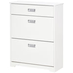 Tipping Shoe Cabinet Hall Organizer With Flip Drawers