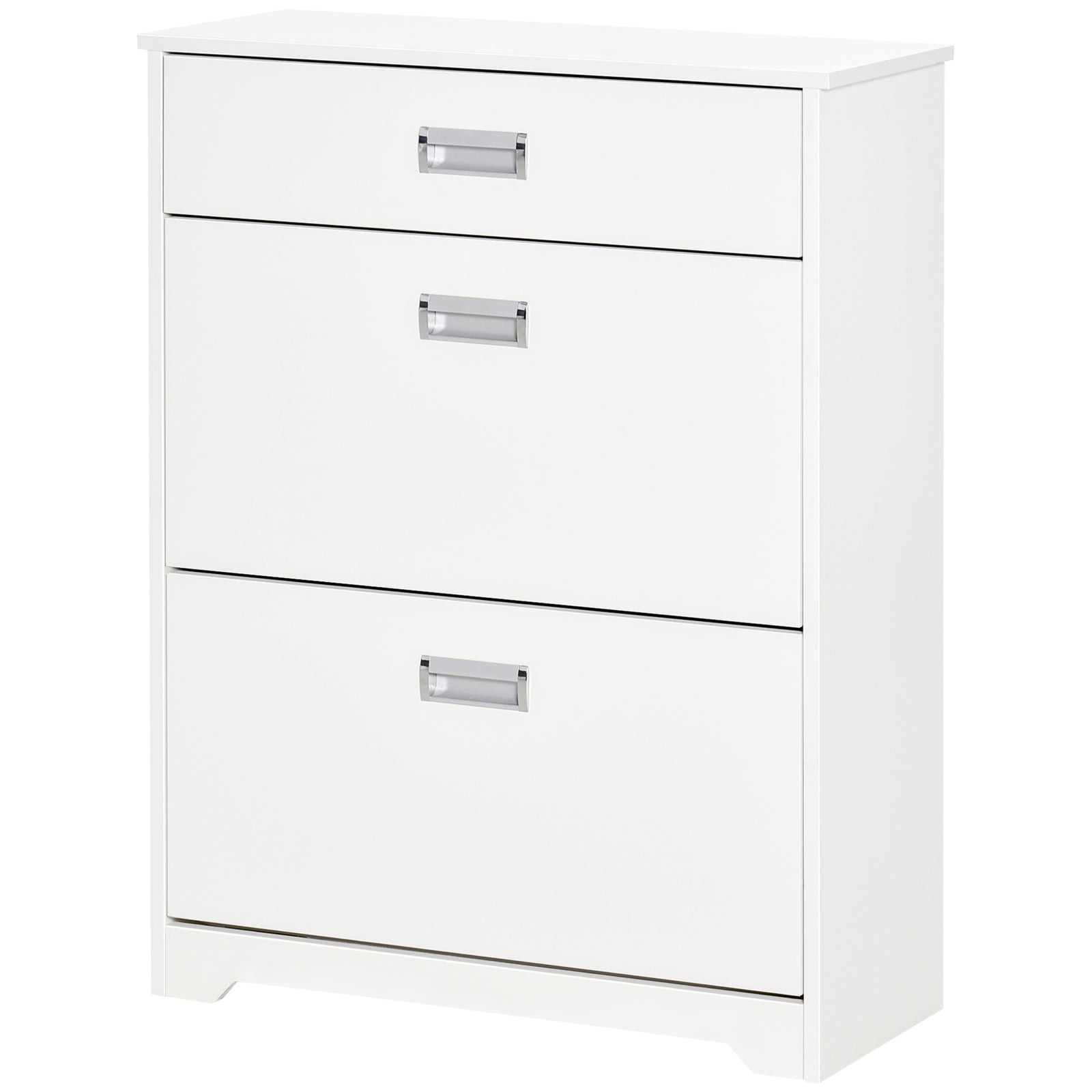Tipping Shoe Cabinet Hall Organizer With Flip Drawers