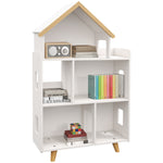 3 Tier Toy Storage Shelf W/ Six Cubes, For Playroom, Bedroom - White