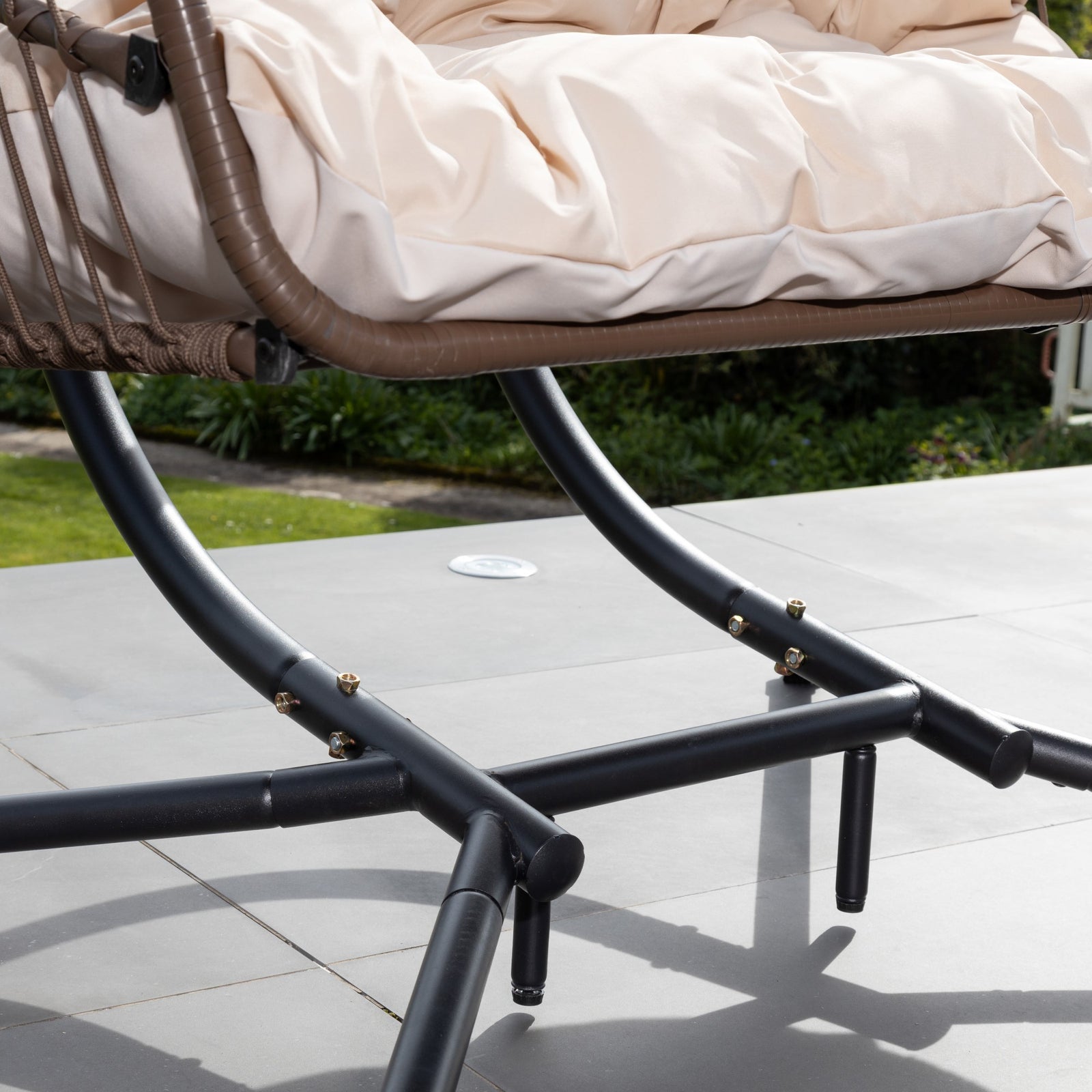 Haversham Swinging Double Garden Seat | One Size | Cream
