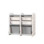 Kids Storage Cabinet For Toys Clothes Books, Plastic Organizer
