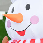 8ft Christmas Inflatable Snowman, Rotating Lighted Outdoor Decor