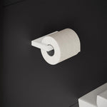 Toilet Roll Holder, White Matt, Wall-mounted, 8,5 Cm. Collection The Grid
