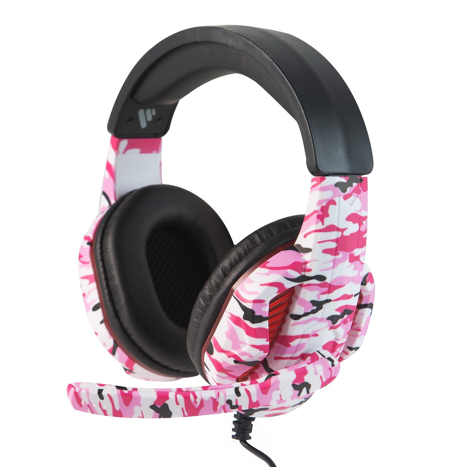 Headset Camo Design For Ps, Xbox & Pc Gaming | Pink