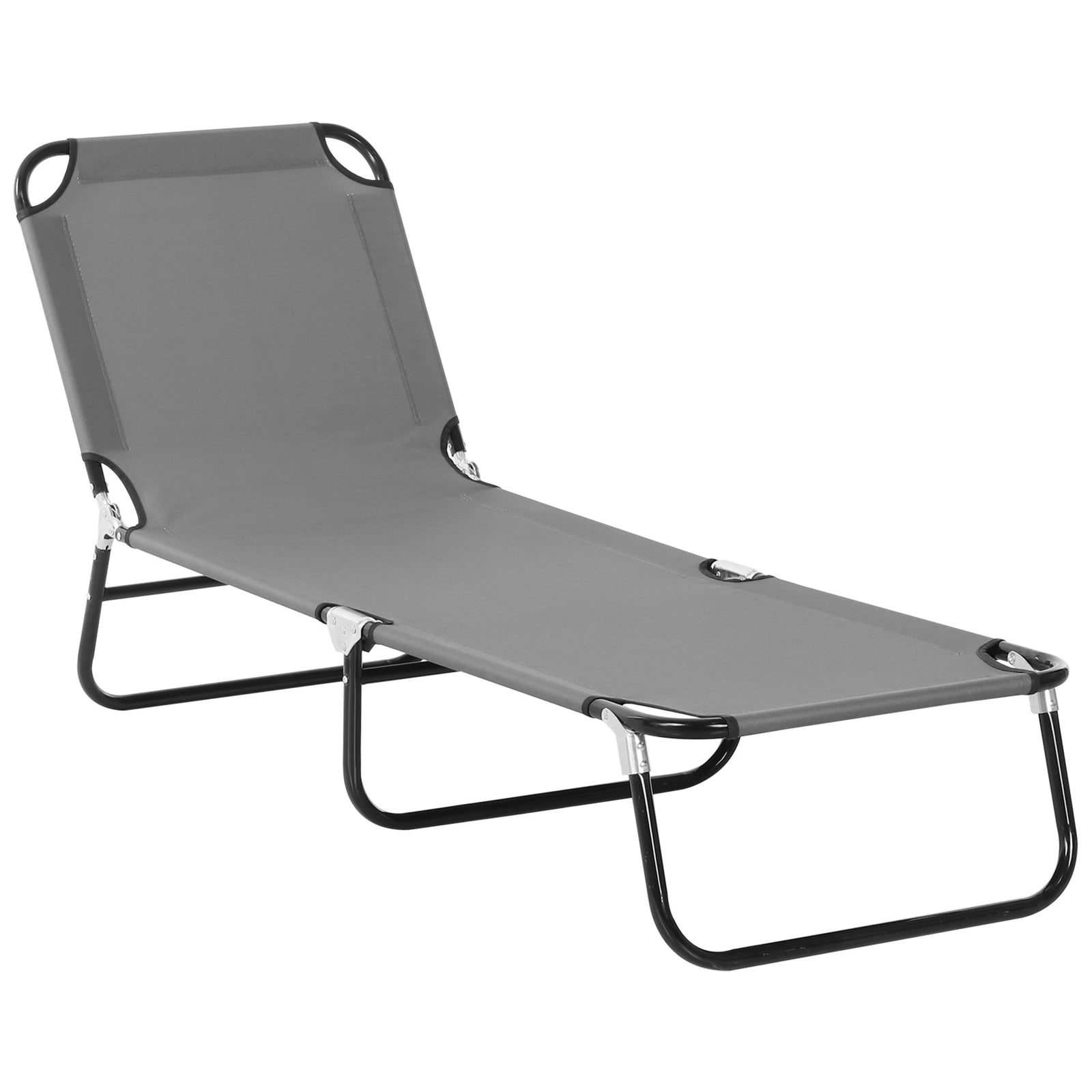 Portable Folding Lounger W/ Adjustable Back | Set-of-1