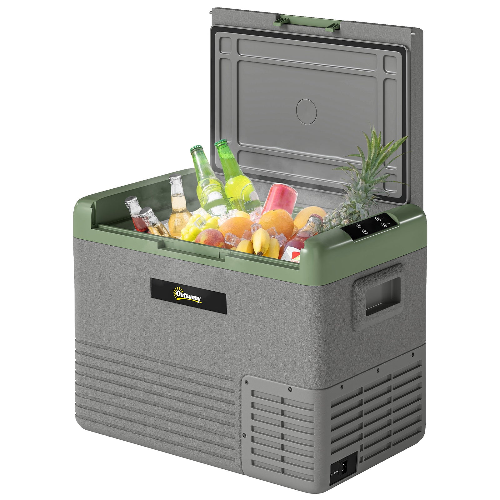 Car Refrigerator, Portable Compressor Car Fridge Freezer | Medium | Light Green