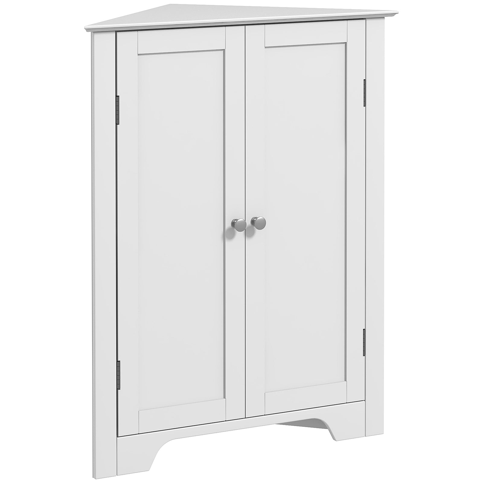 Corner Bathroom Cabinet Recessed Doors And Adjustable Shelf