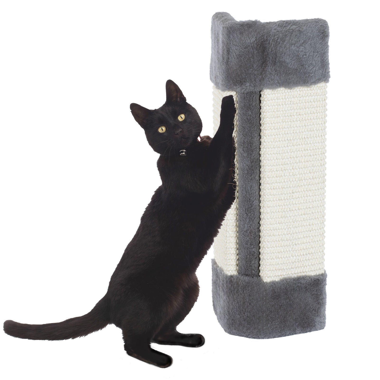 Corner Cat Scratch Post - Grey