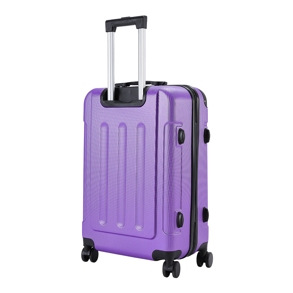 Modern Hardside Spinner Suitcase With Combination Lock | 24" | Purple