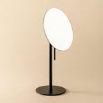 Magnifying Mirror, Freestanding, X5, Matt Black, Architect Collection