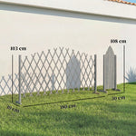 Outsunny Wooden Expanding Fence Panels, 180 X 30 X 103cm