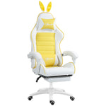 Racing Chair W/ Footrest Rabbit Ears | Yellow
