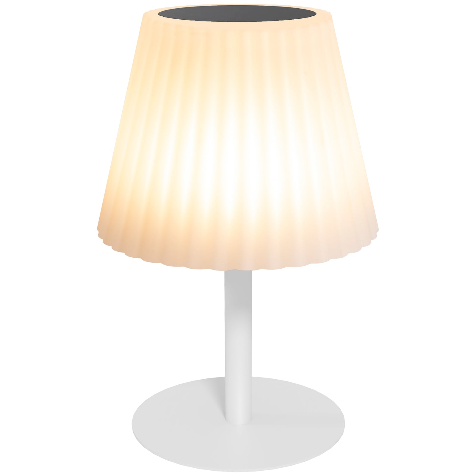 Outdoor Table Lamp With Solar And Usb Charge, Cordless