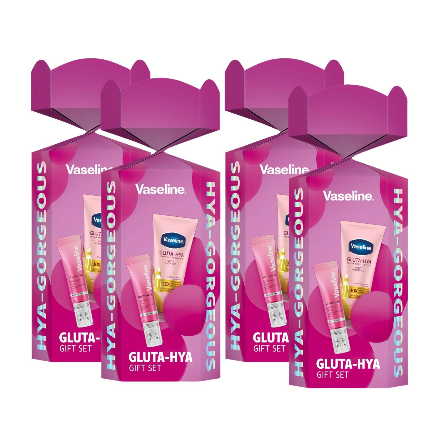 Vaseline Gluta-hya Gorgeous Gift Set: Lotion, Serum & Lip Glow
