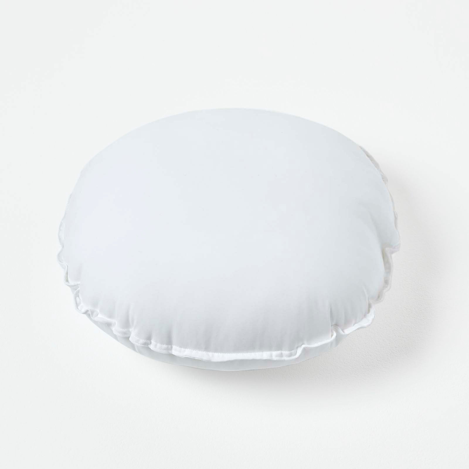 Super Microfibre Round Circular Shaped Cushion Pad | 40cm x 40cm | White