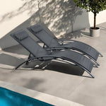 Pair Of Bali Sun Loungers | Set of 2 | Black