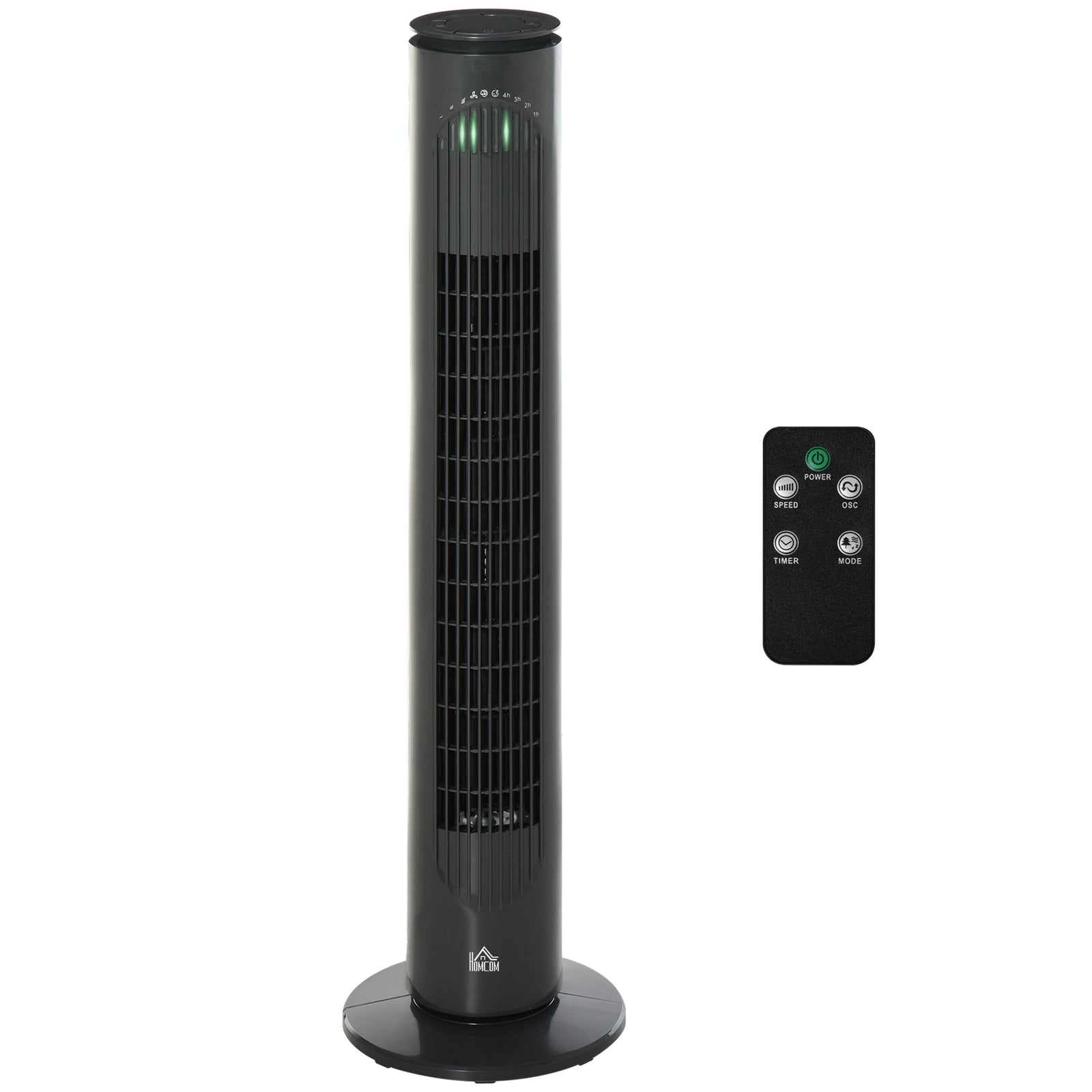 30 Inch Led Tower Fan Oscillation 3 Speed 3 Mode Remote | One Size | Gray