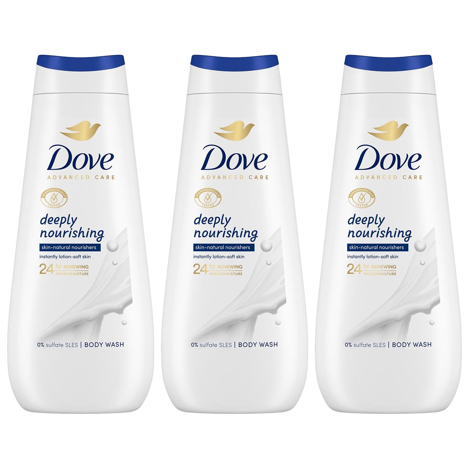 Advanced Care Bodywash Deeply Nourishing 24h Renewing Micromoisture,3x400ml