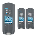 Men+care Hydrating Clean Comfort 3-in-1 Hair, Body And Face Wash, 3 Pack