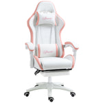 Reclining Pu Gaming Chair W/ Headrest | Pink