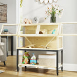 Pawhut Wooden Hamster Cage With Storage Shelf