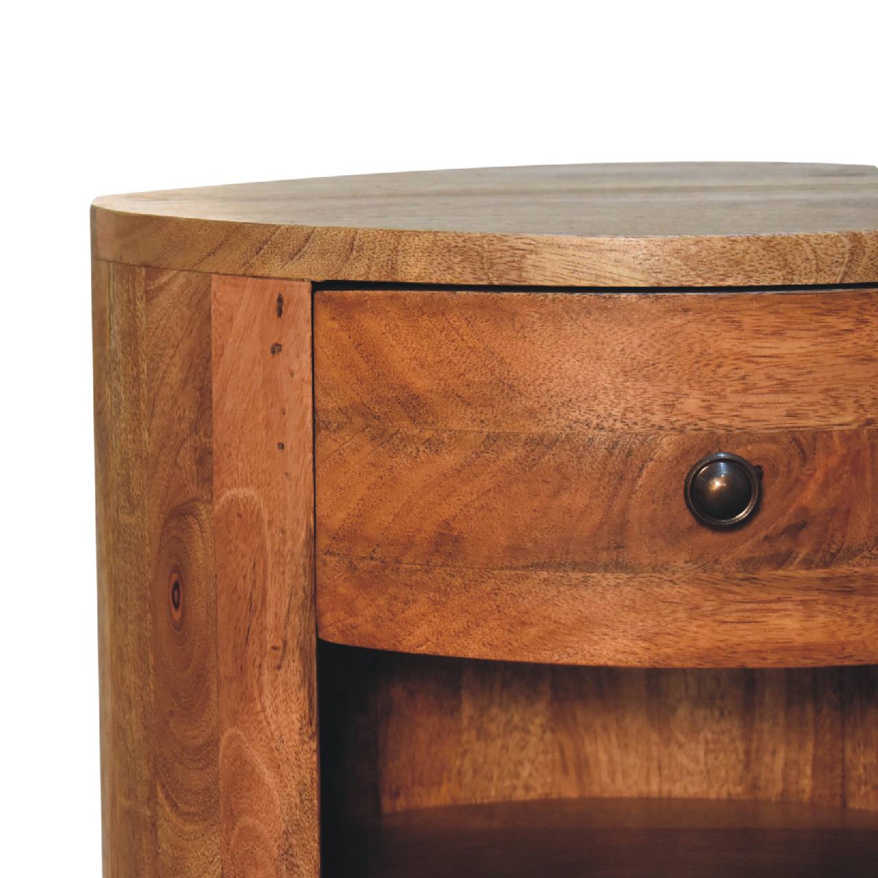 Solid Wood Cortez Oak-ish Bedside
