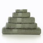 Egyptian Embrace Towels – 550gsm Egyptian Cotton, Fluffy Soft & Highly Absorbent | Face Cloth (x4) | Sage Green