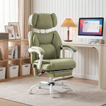 Vibration Massage Office Chair W/ Heat Reclining Function | Green