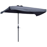 2.3m Half Round Parasol Balcony W/ Crank