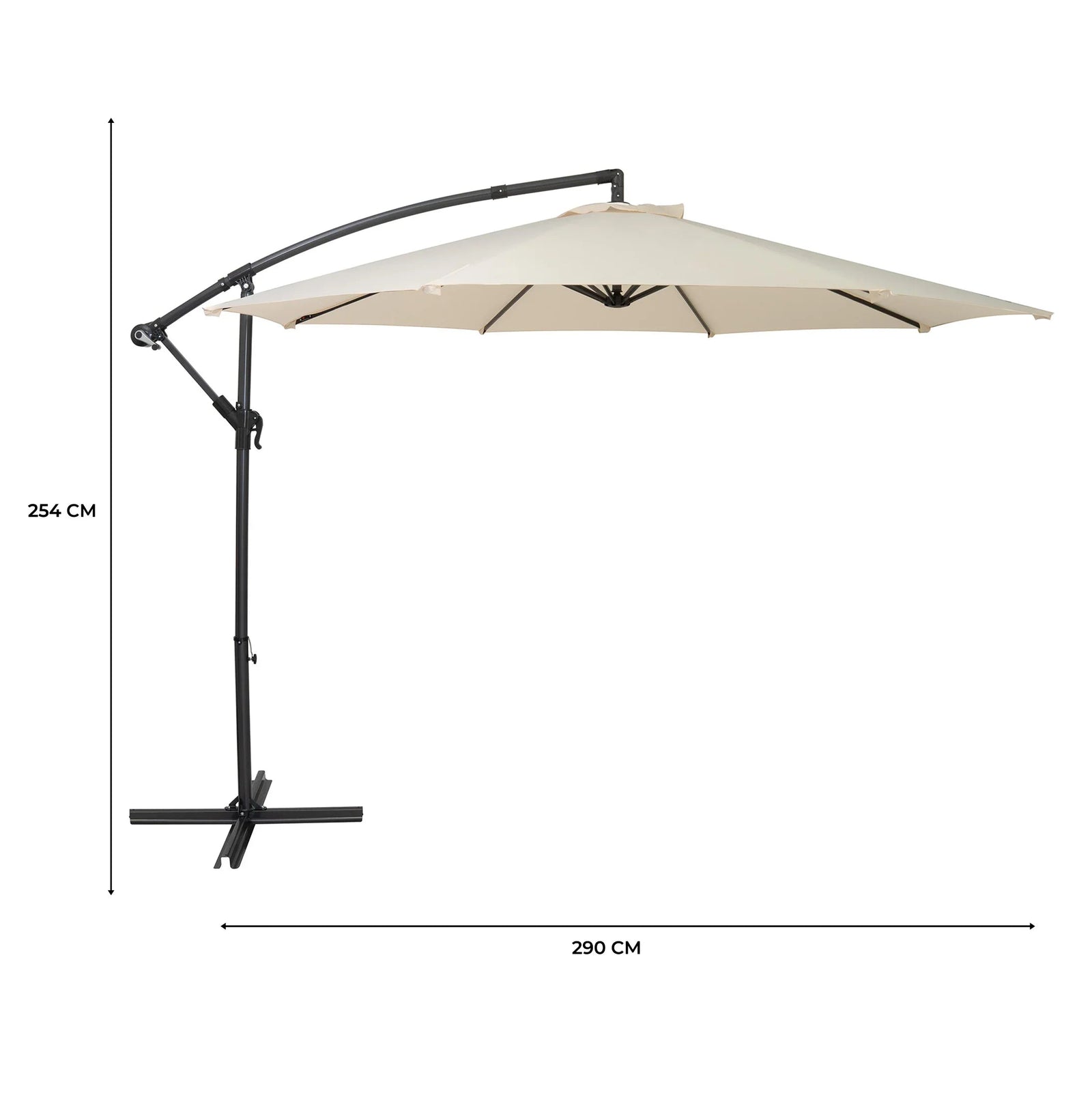 Cantilever Parasol 3m | Cream