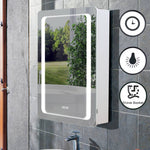 Rectangle Wall Mounted Led Mirror Cabinet