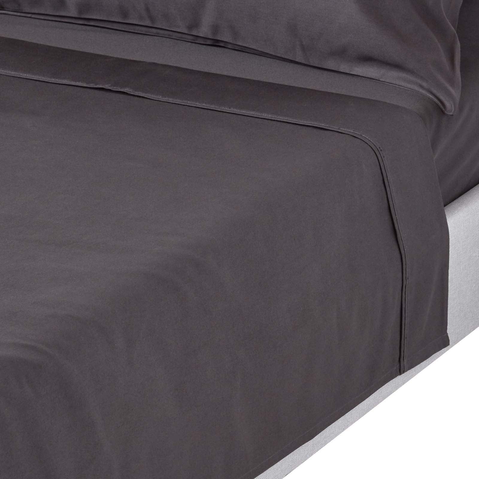 Egyptian Cotton Flat Sheet 1000 Thread Count | Single | Charcoal Grey