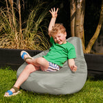 Kids High Back Bean Bag Chair | Gray