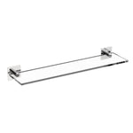 Glass Bathroom Shelf Organizer 40cm Chrome Stick Collection