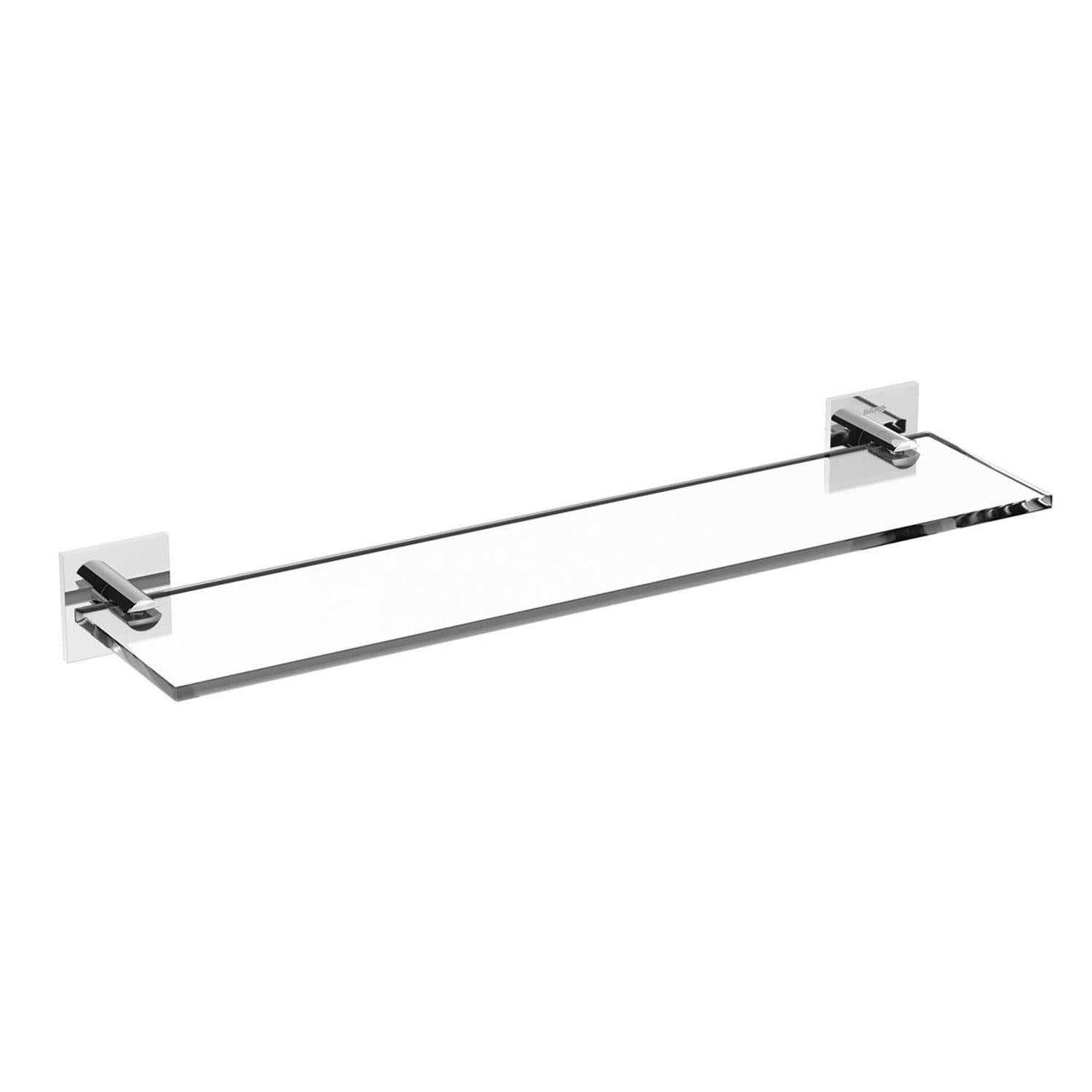 Glass Bathroom Shelf Organizer 40cm Chrome Stick Collection