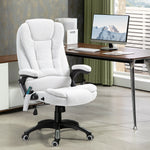 Reclining Chair W/ Heating Massage | White