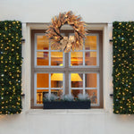 Golden Wheat Ears Thanksgiving Wreath With Led Lights