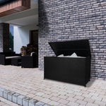Rattan Cushion Storage Box 582l | Black